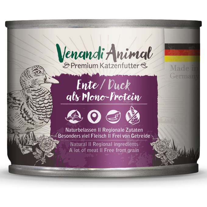 Venandi Animal Monoprotein 6 x 200 g - Eend