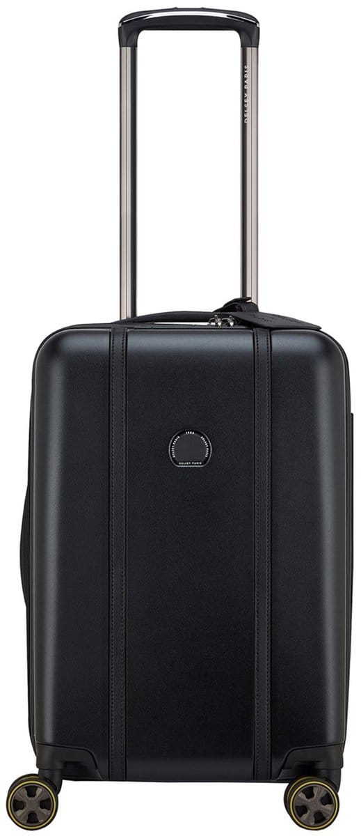 Delsey Cadence Handbagage Spinner 55 cm - Uitbreidbaar 34/37 liter - 55x35x23/25 cm - deep black
