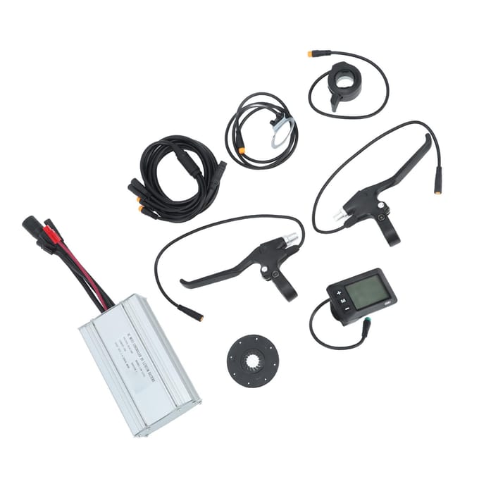 36V 48V 1000W Borstelloze Motor Controller Waterdichte Elektrische Fiets Fiets Controller GD01 Display white