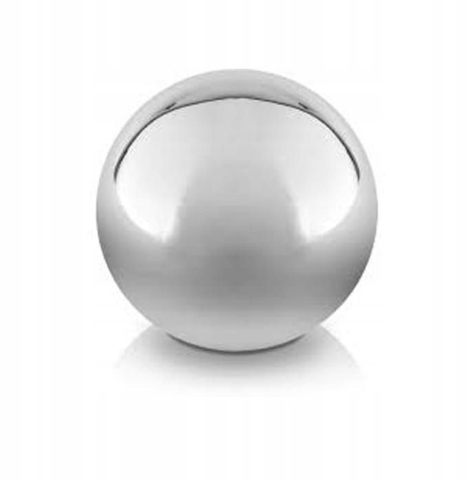 Polnix - Decoratieve Keramische Bal - 9 cm - Zilver - Glanzend