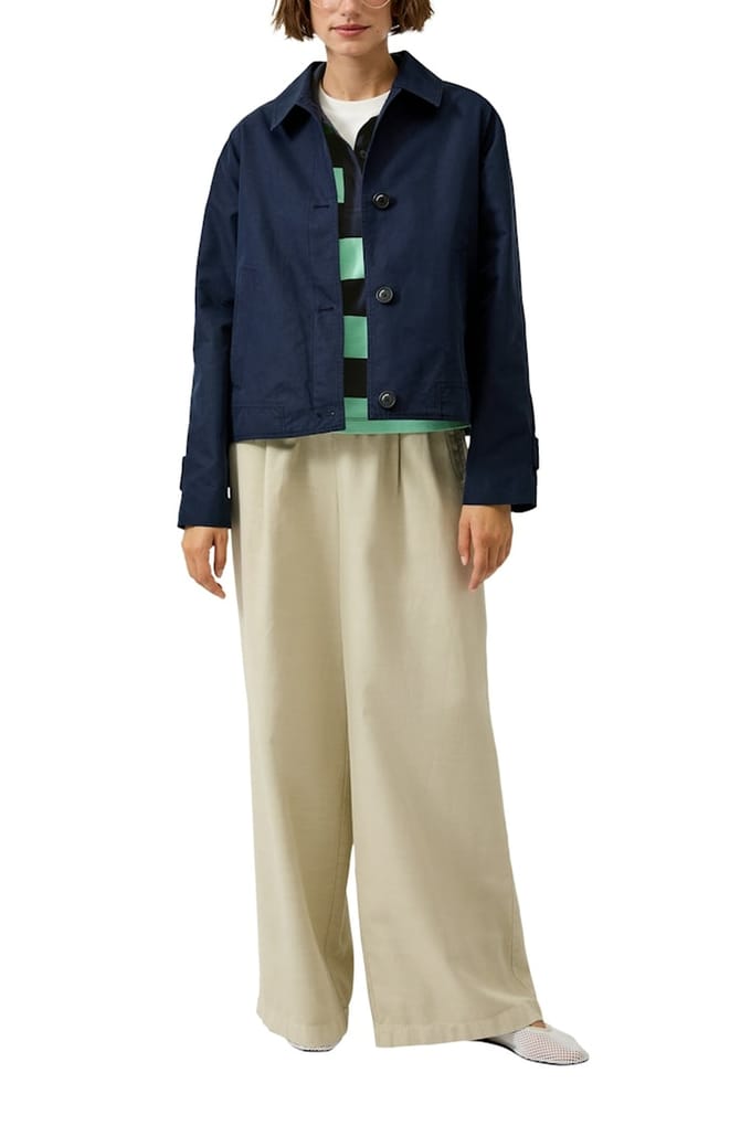 Loose fit Poloshirt van puur katoen