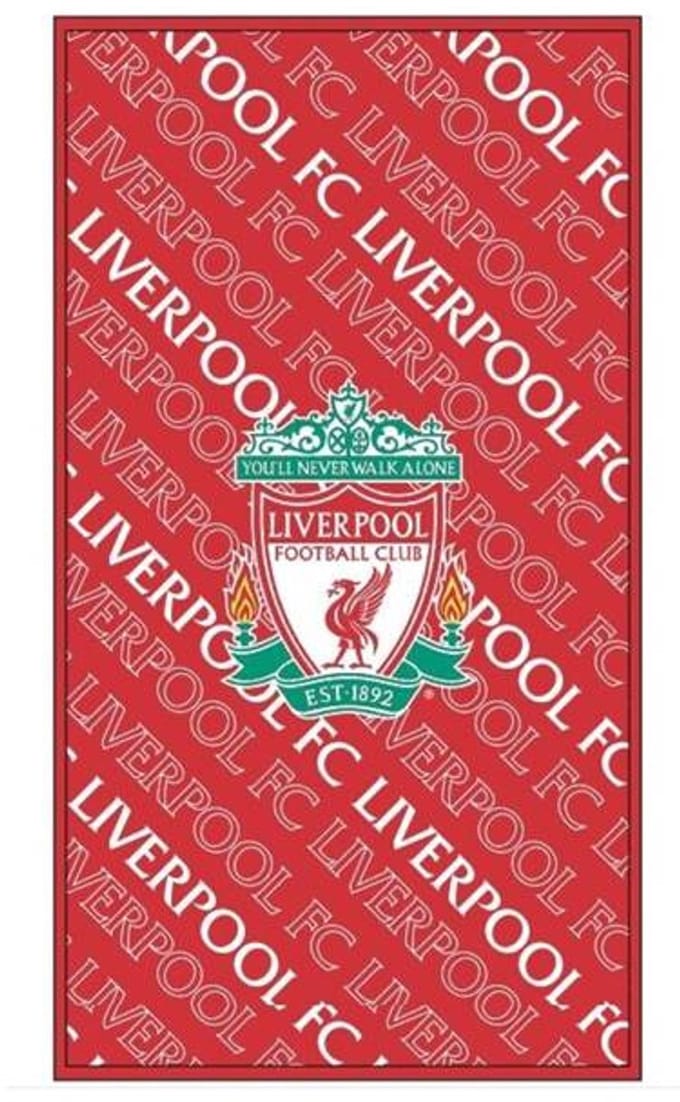 Liverpool FC Strandlaken - 70x140 cm - Rood