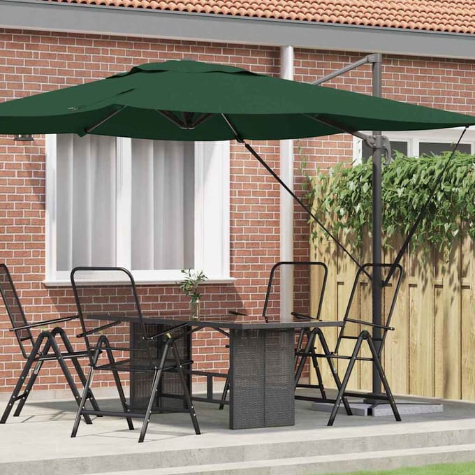 vidaXL - Roma - Parasol - Rechthoekig - 286 - x - 284 - x - 265 - cm