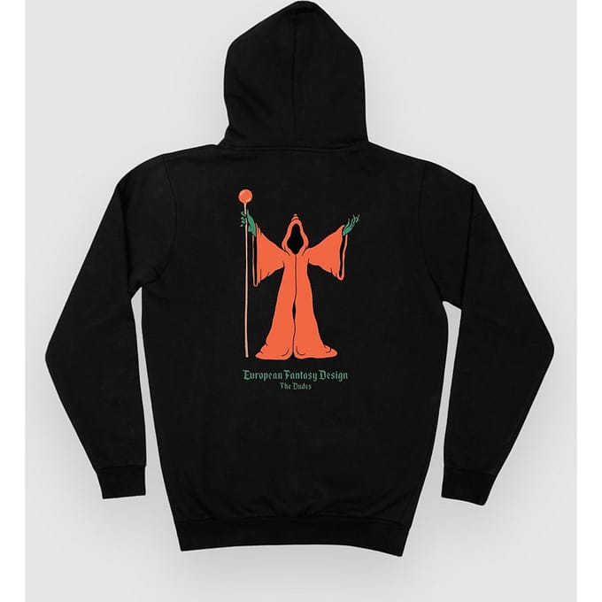 The Dudes Warlock Efd Classic Hoodie zwart