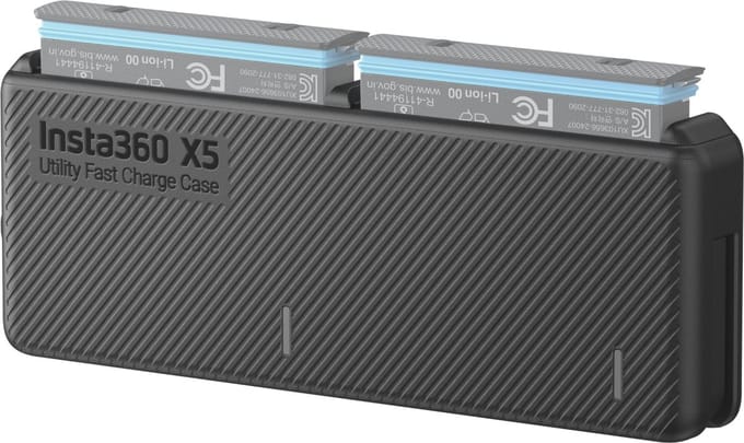 Insta360 X5 Utility Fast Charge Case – Snellader en Opbergcase voor X5 Accu's