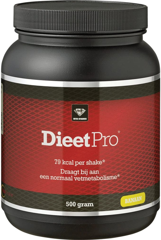 Nutri Dynamics - Dieet Pro - Eiwitshake - Banaan - 500 gram