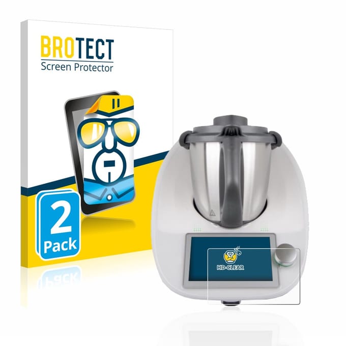 BROTECT - Screenprotector voor Vorwerk Bimby TM6 - Folie Beschermfolie transparant 2 Stuks