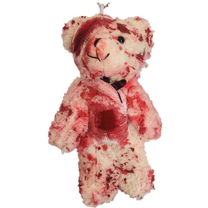Halloween Sleutelhanger Pop Sleutelhanger Bloederige Gewonde Beer Halloween Hanger koffie