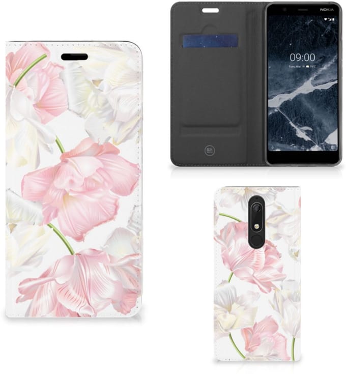 Nokia 5.1 (2018) Smart Cover Lovely Flowers