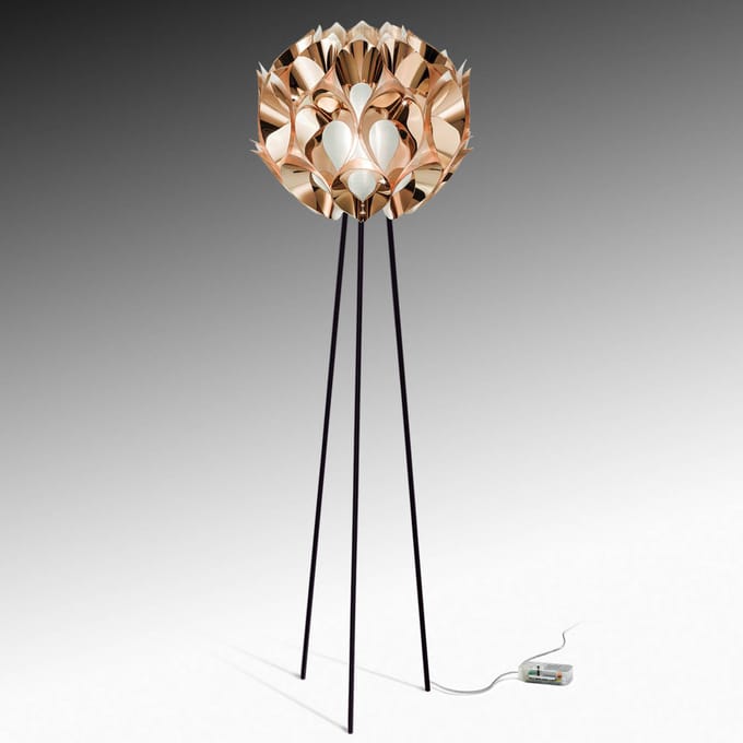 Slamp Flora - Design vloerlamp, koper