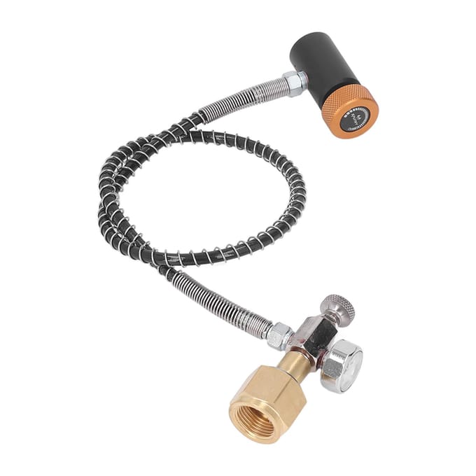Tuyau à distance Soda Adaptateur de remplissage de bouteille/cylindre de réservoir de CO2 avec tuyau haute pression de 24 pouces pour canette de soda