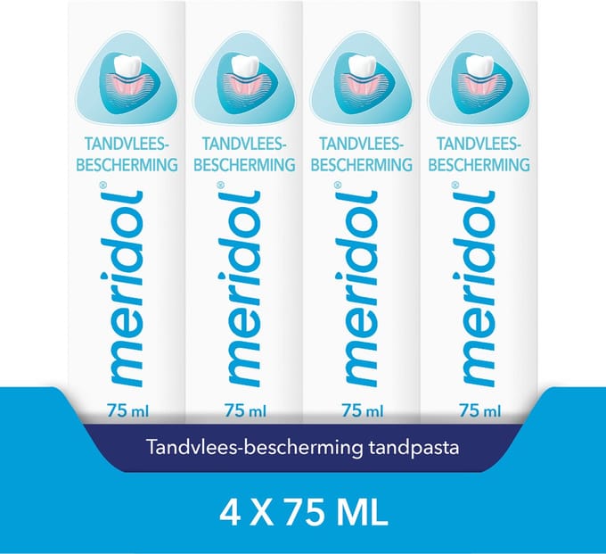 Meridol Tandvlees Tandpasta 4 x 75ml - Voordeelverpakking
