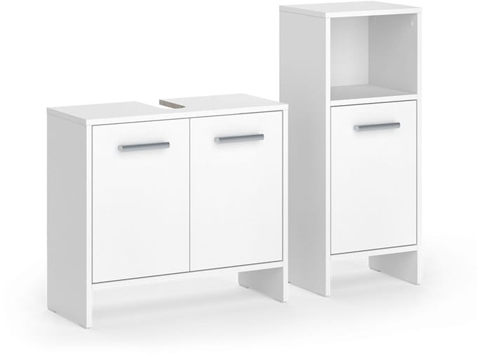 Vicco Badkamermeubelset Karli, Wit, 2-delig