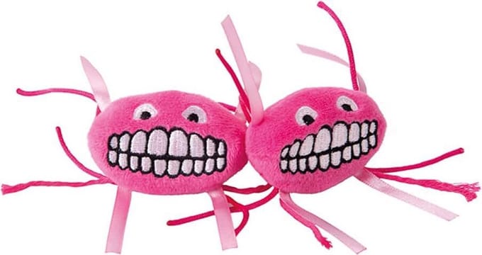 Rogz Catnip Flossy Grinz Pink - 2 stuks