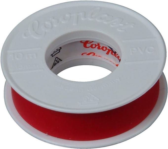 Isolatietape 10 m lang 15 mm breed bruin