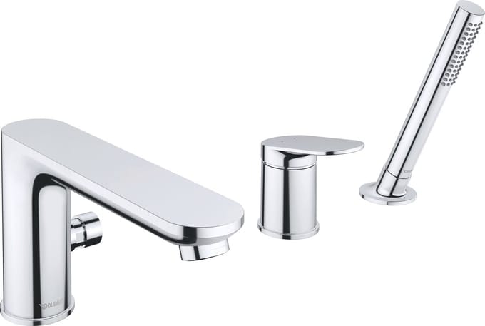 Duravit Wave - Badrandkraan, 3-gats installatie, chroom WA5260000010