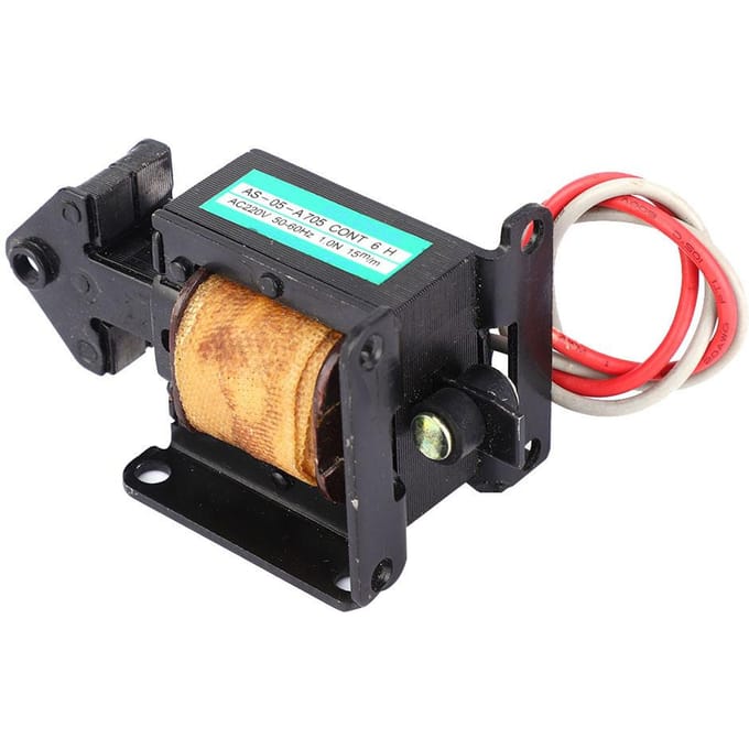 AS05 A AC Push Pull Solenoïde Elektromagneet 220VAC 1N 15mm Slag