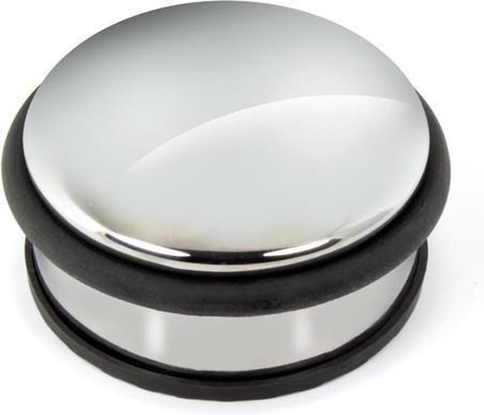 Kangaro deurstopper metaal - chroom - 1250gram - 10cm - 4,5cm hoog