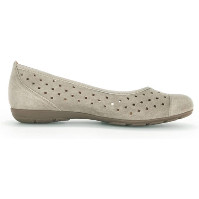 Gabor 24.169.31 - dames ballerina - Grijs - maat 42.5 (EU) 8.5 (UK)
