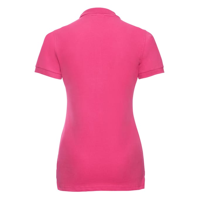 Russell Dames/Dames Stretch Fitted Poloshirt (Fuchsia)