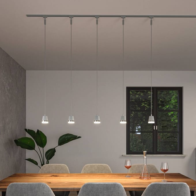 Paulmann Cone 230V-railsysteem lamp, Hanglamp URail GU10 10 W Chroom (mat)