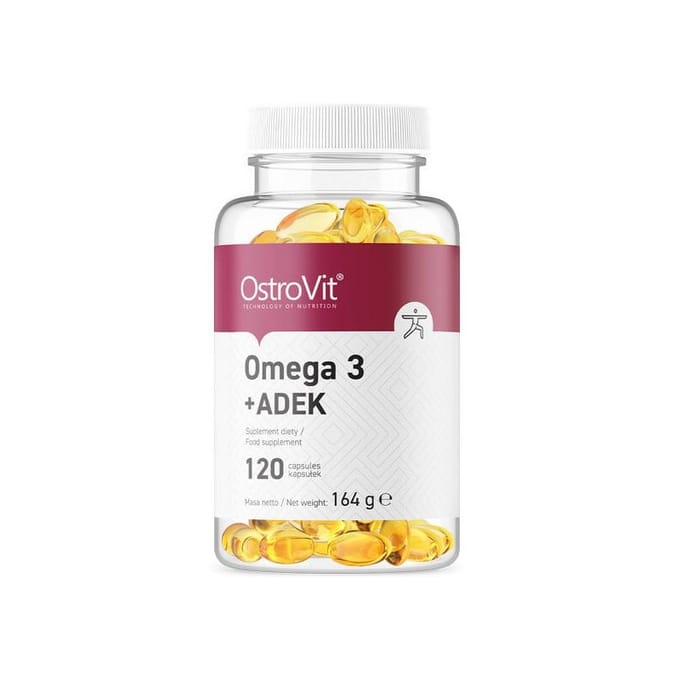 Supplementen - Omega 3 - Vitamins - ADEK - 90 capsules - Laboratorium getest kwaliteit! - OstroVit