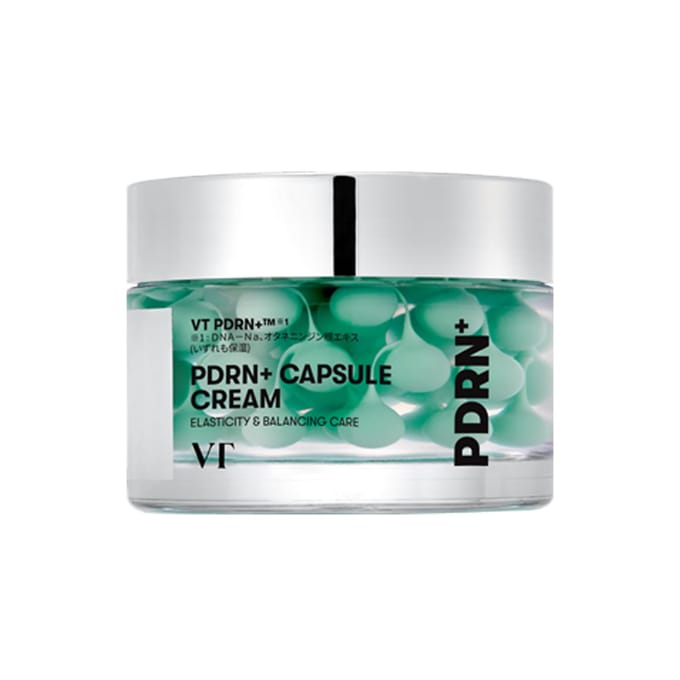 VTCOSMETICS PDRN+ Crème Capsule 100: Hydratant pour une peau ferme, éclatante et nette white