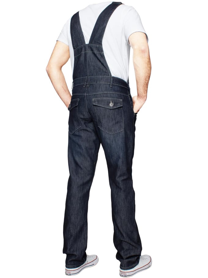 Enzo | Denim Overall tuinbroek voor heren - Donkerblauw