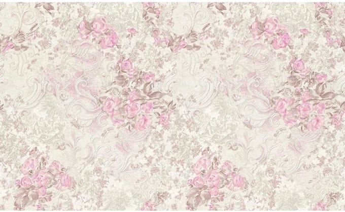 Breed behang bloemen 31870-2