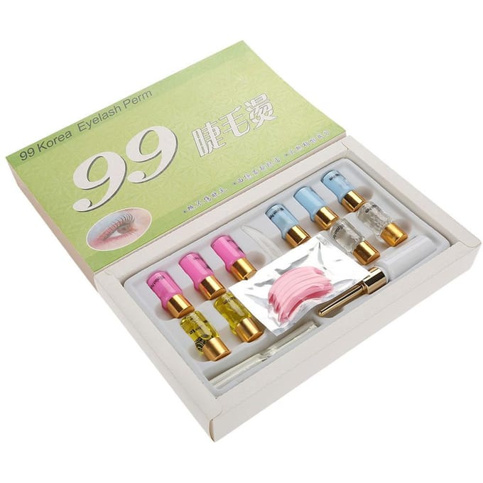 Kit de permanente pour cils naturels longue durée, recourbe-cils, outils de maquillage white