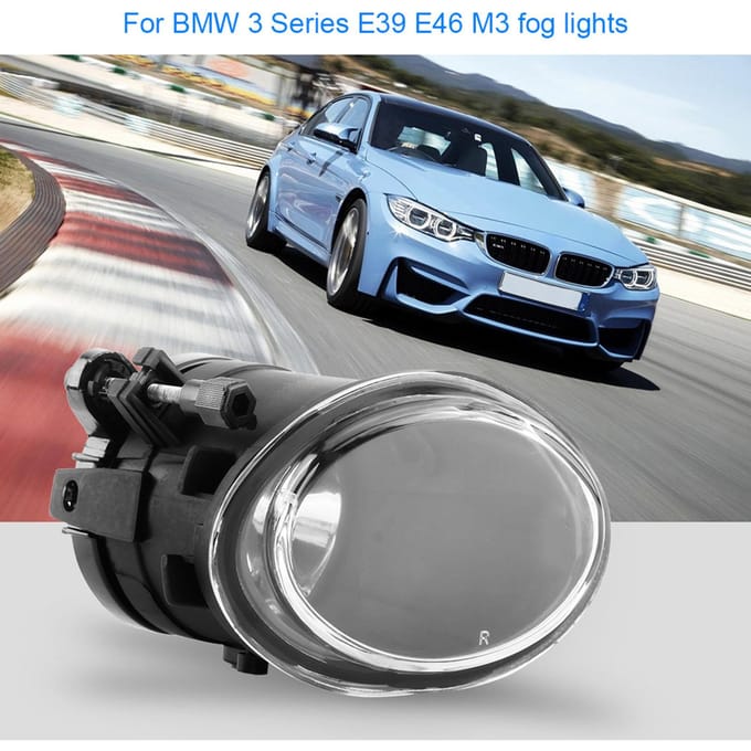 1 Paar Auto Bestuurder Links Rechts Voorbumper Mistlampen Lamp Voor 3 Serie E39 E46 M3 2001-2006 black