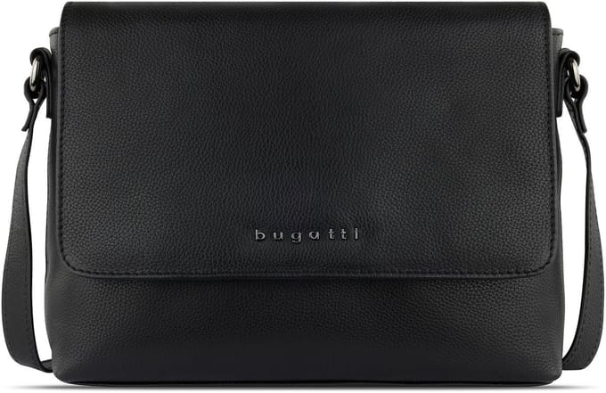 bugatti Schoudertas Bella Shoulder Bag With Flap Black Zwart