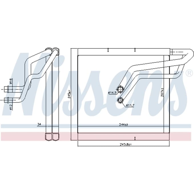 Verdamper, airconditioning NISSENS 92366