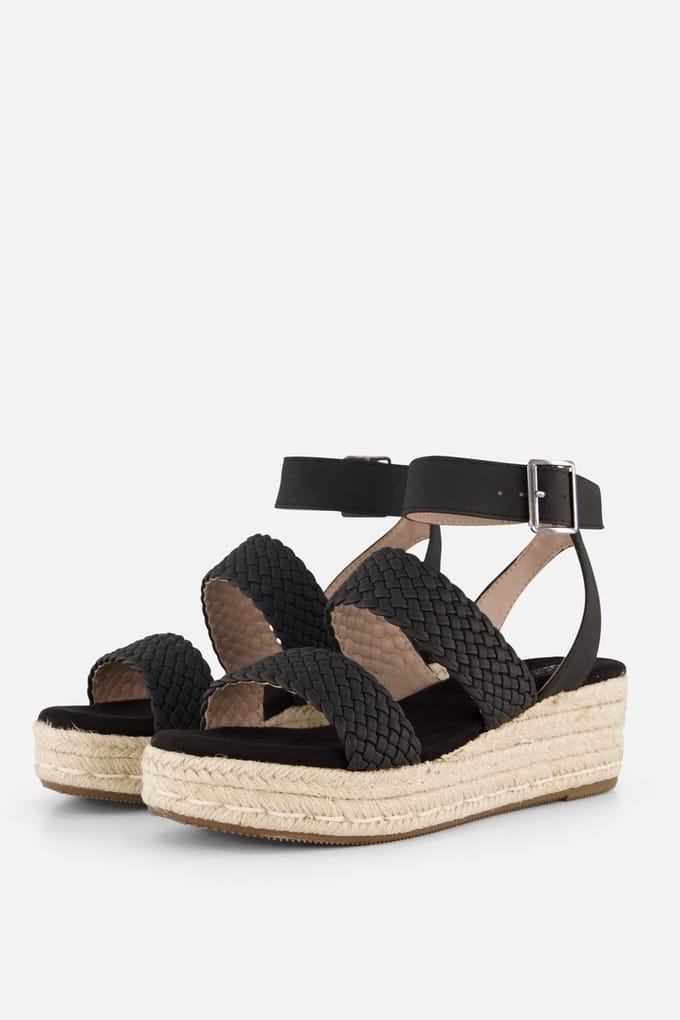Cellini Espadrilles zwart Synthetisch - Maat 42