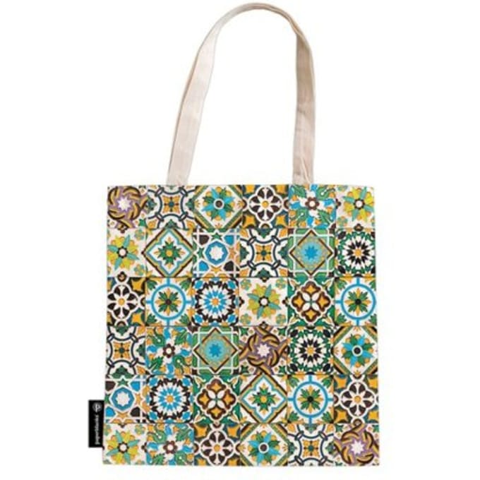 Paperblanks canvas tas met rits - portuguese tiles porto