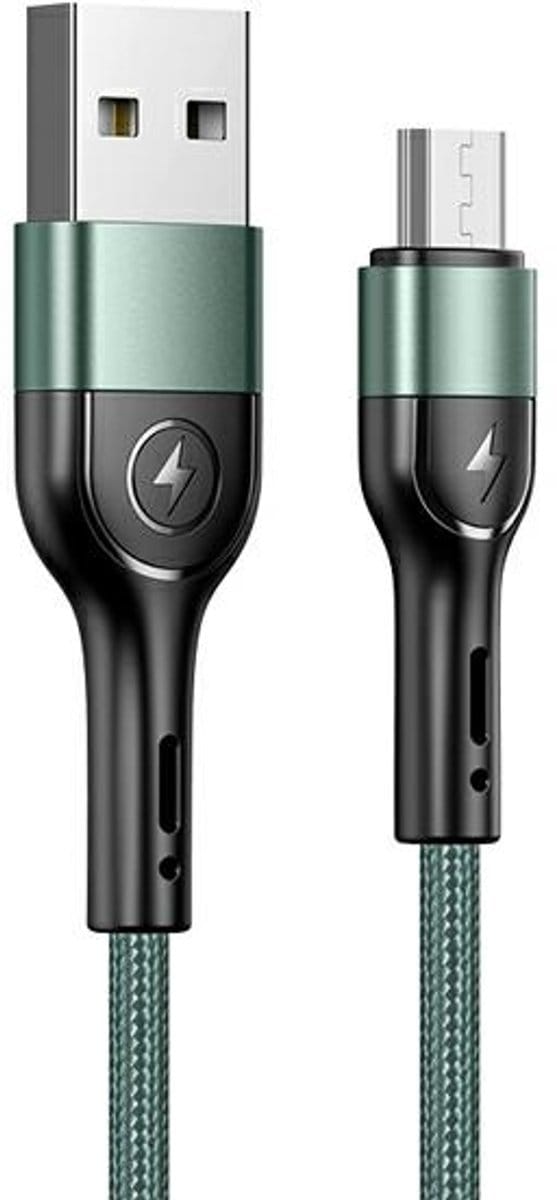 USAMS U55 - Micro-USB Kabel - 1m - Snelladen - Groen