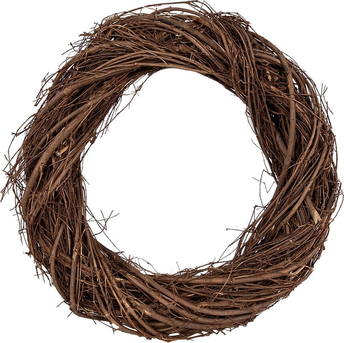 Clayre & Eef Krans Ø 35 cm Bruin Hout