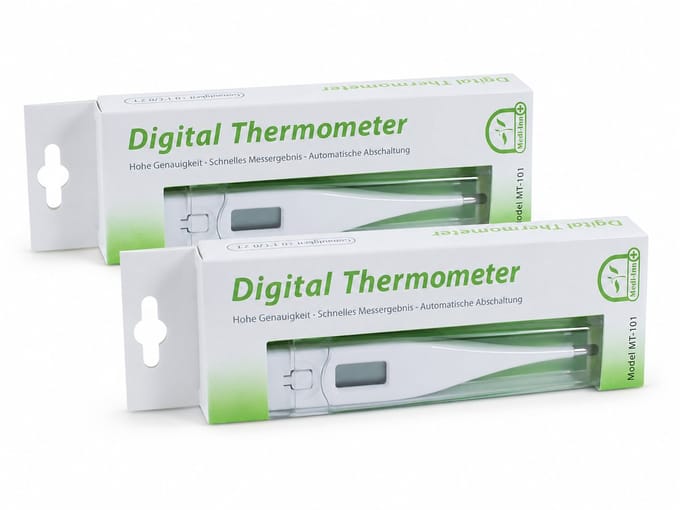 Medi-inn | 2 x digitale koortsthermometer | CE gekeurd