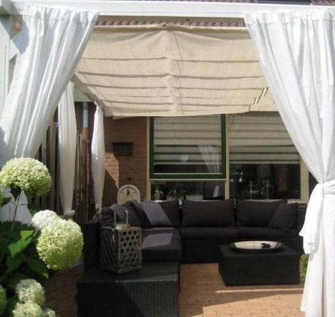 CamoBob - schaduwdoek wavesail - ivoor - 300cm x 500cm