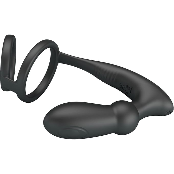 Pretty Love - Emoni - Cockring met Buttplug - Zwart