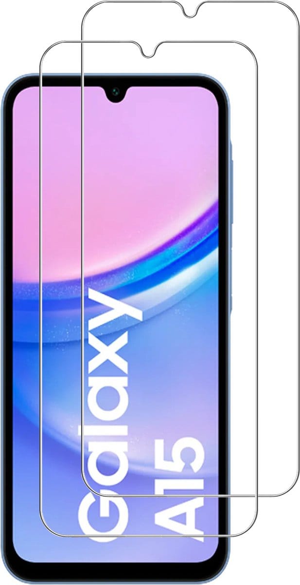 Screenprotector geschikt voor Samsung A15 - Arara gehard glas Tempered Glass - 2 Stuks