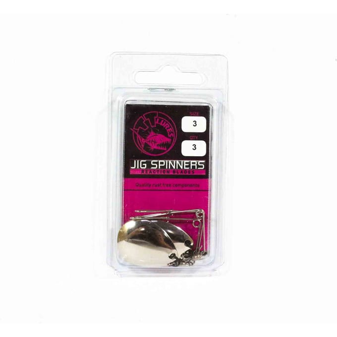 Tackle Tactics Jig Spinner Maat 3 3/pak Nikkel Colorado (5812)