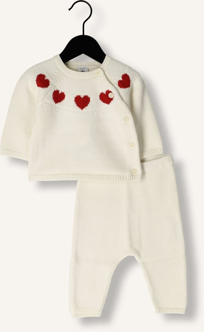 Petit Bateau Ensemble 2 Pieces Rompers Unisex - Beige - Maat 80