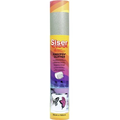 Siser selbstklebende Glitzerfolie Snijbreedte 30 cm Briljantzilver