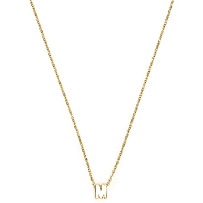 Luxenter Ketting met 18-karaats geelgouden afwerking - Alphabet