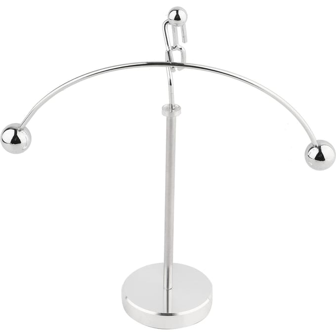 Pendule d'équilibre en métal et fer, instrument d'haltérophilie dynamique, décoration d'intérieur white