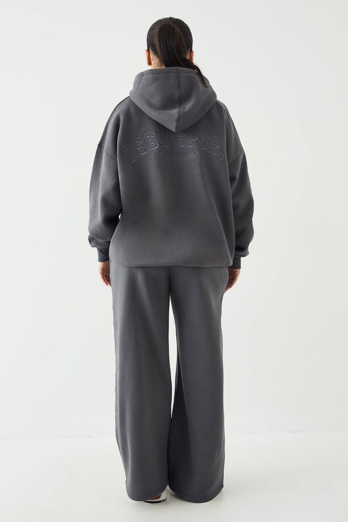 Dames DSGN Studio Sport Training Club Rechte Pijp Jogger | Houtskool | Maat: XL