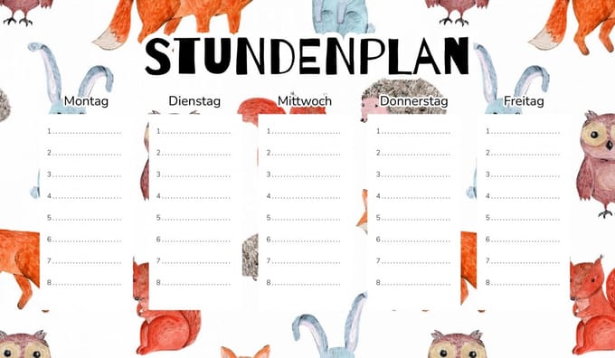 Wallvy - Magnetisch Lesrooster - 30x17,5CM - Leuke Dieren - Personaliseerbaar