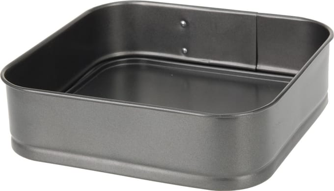 DoaBuy springvorm vierkant 24 x 24 x 6.5 cm antraciet