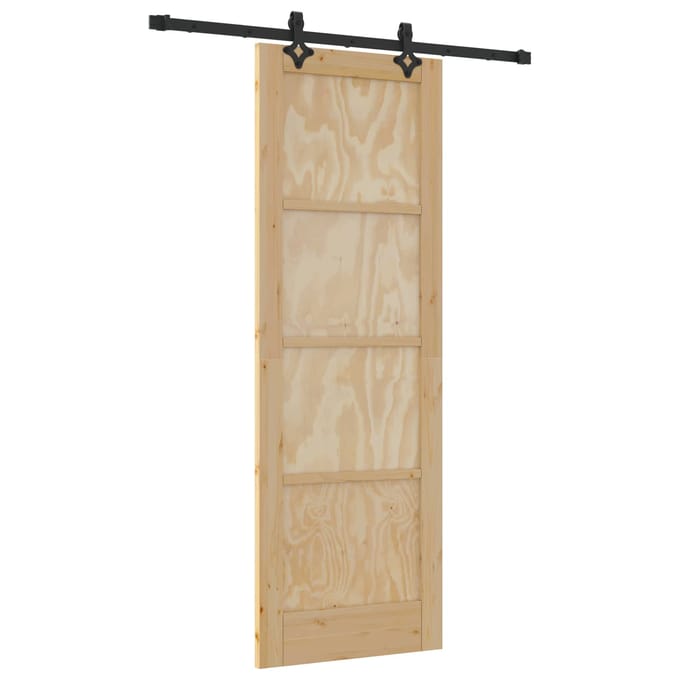 vidaXL - Schuifdeur - ORKDAL - 73,5 - x - 211 - cm - Massief - grenenhout - Naturel